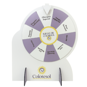 Ruleta de mesa 75×45 cm | Promocional MDF 5 mm - Gestión Publicitaria