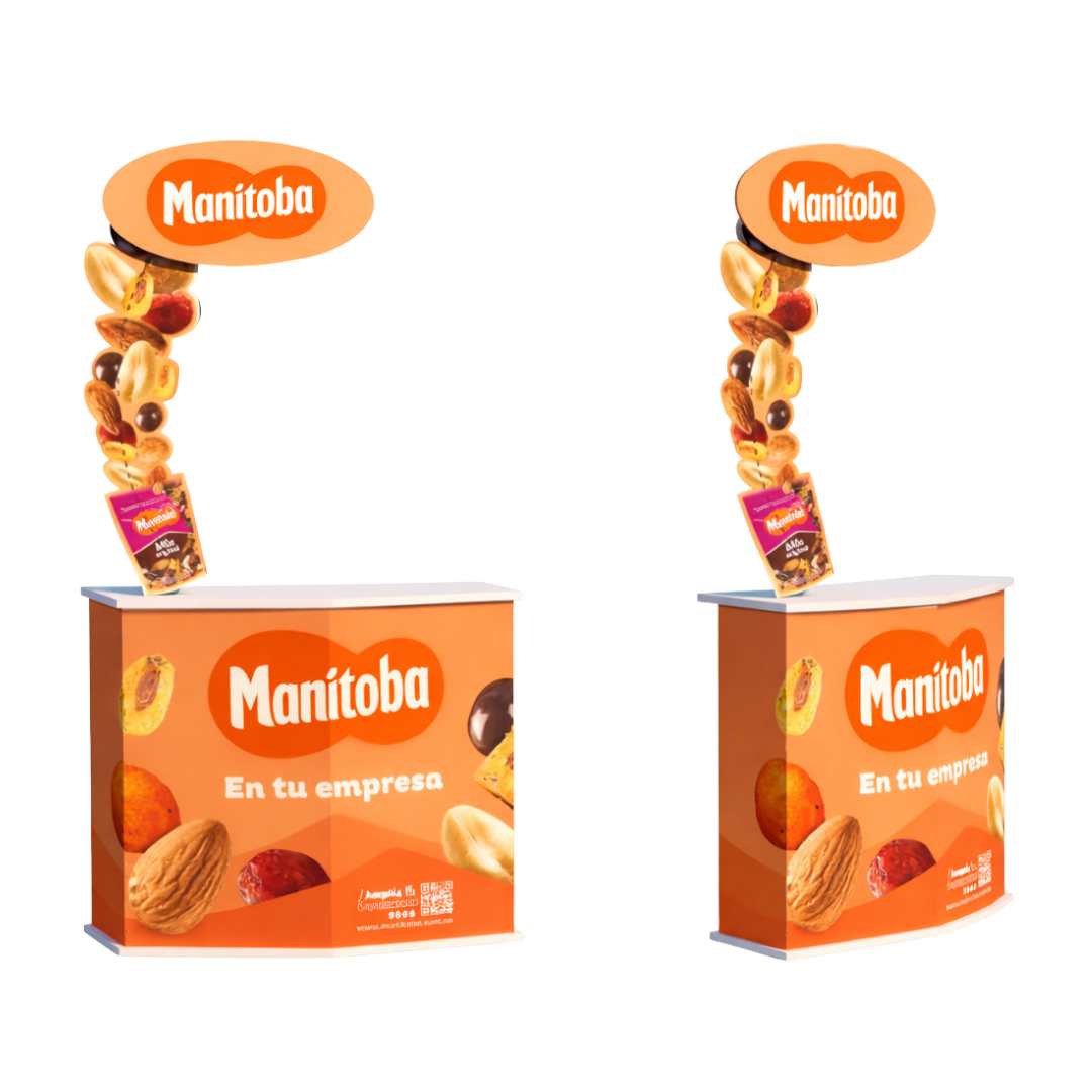 Counter Promocional con Exhibidor Vertical