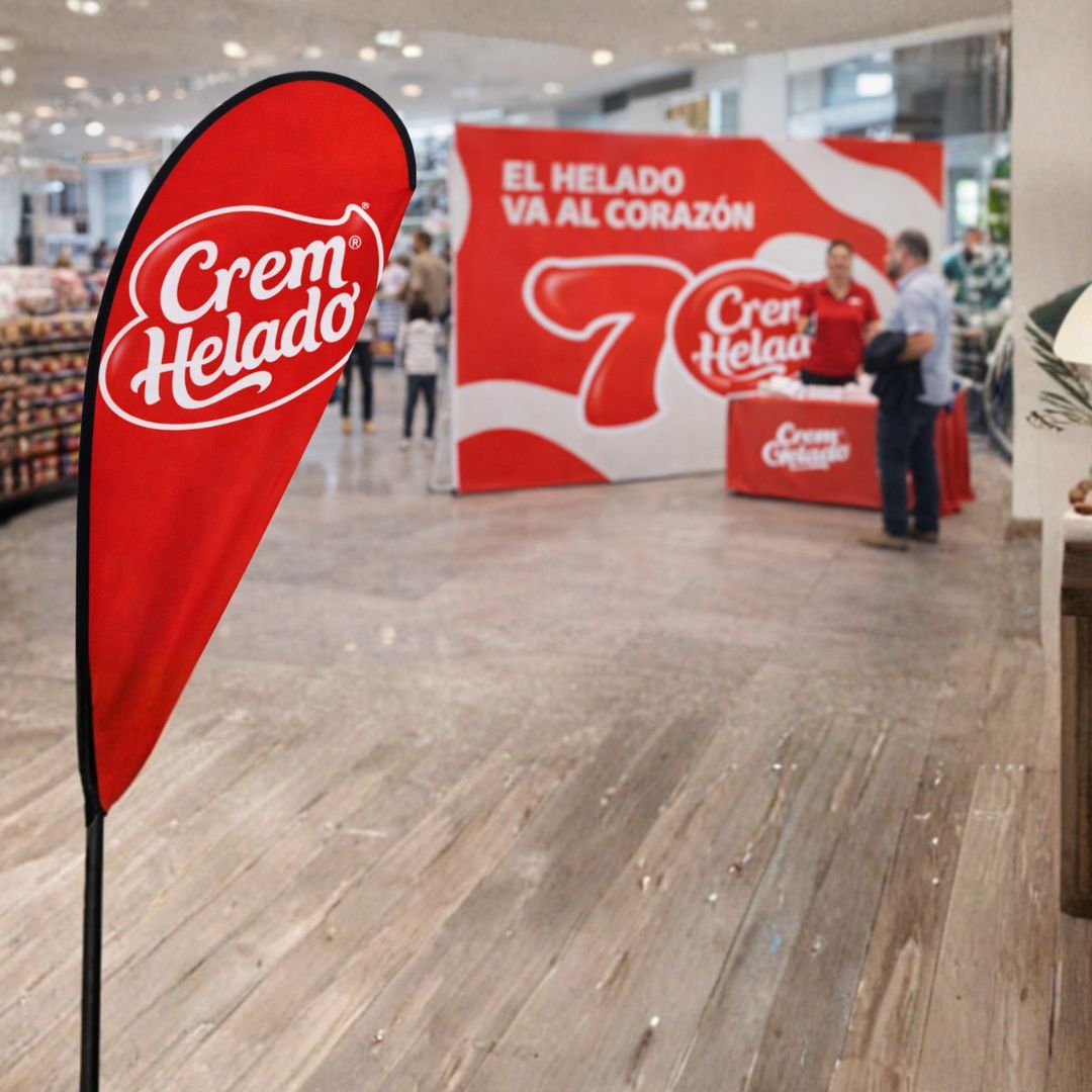 Bandera tipo gota publicitaria profesional | Talla L 370 cm - Image 2