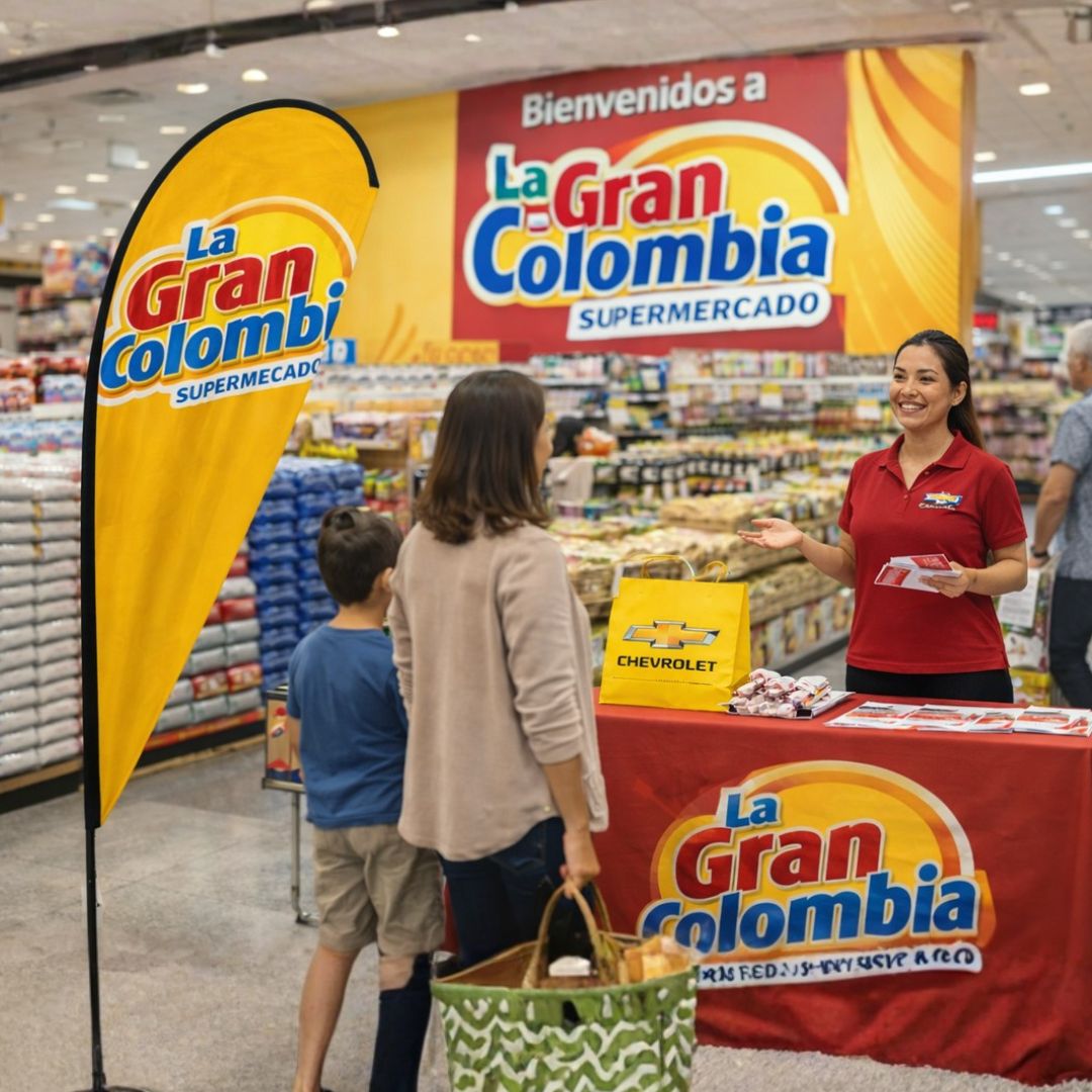 Bandera tipo gota publicitaria profesional | Talla M 260 cm - Image 2
