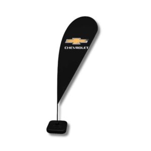 Bandera tipo gota publicitaria profesional S 220 cm para eventos BTL