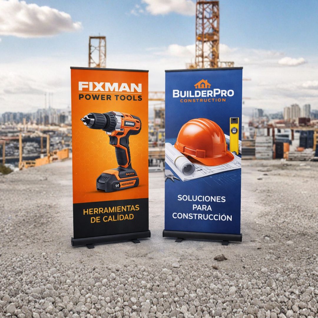 Portapendón Roll Up 100x200 cm para eventos y ferias - Image 2